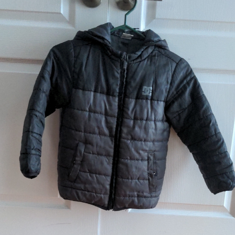 DC Kids Charcoal Puffer Jacket